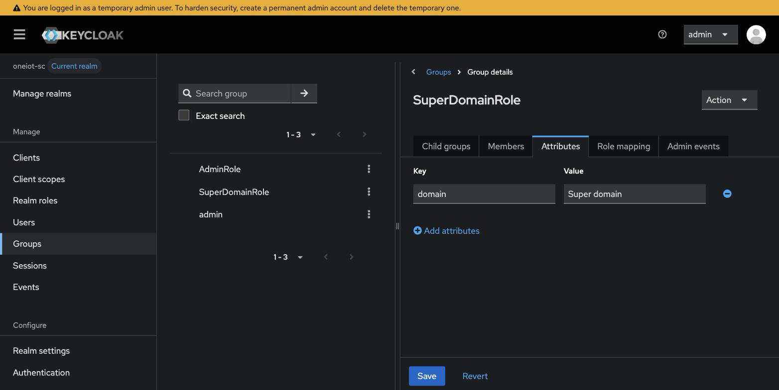 Group SuperDomainRole — attribute domain with value Super domain