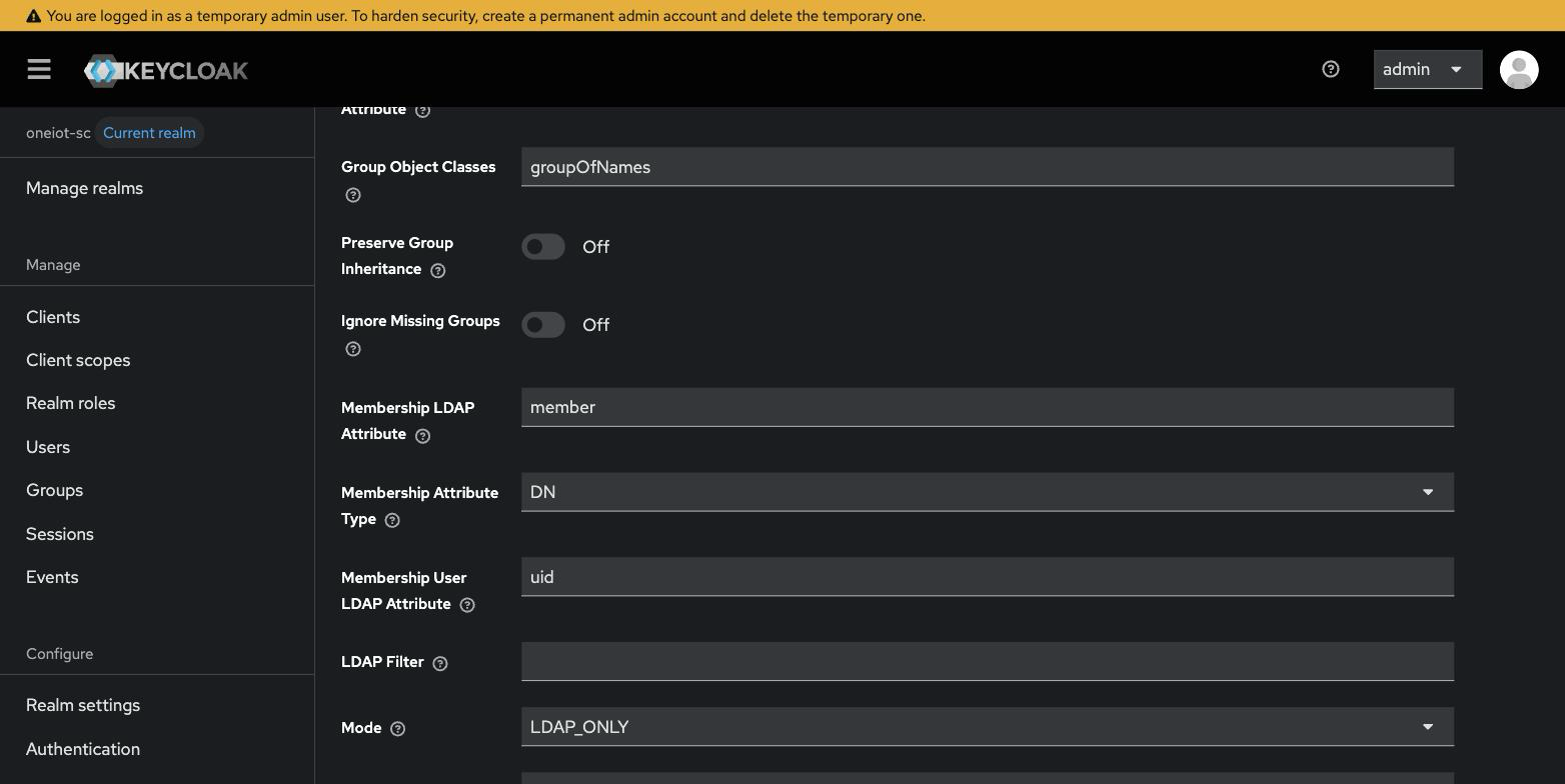 Group mapper — membership attribute